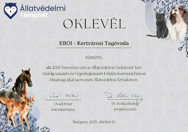 Állatvédelmi Témahét 2025